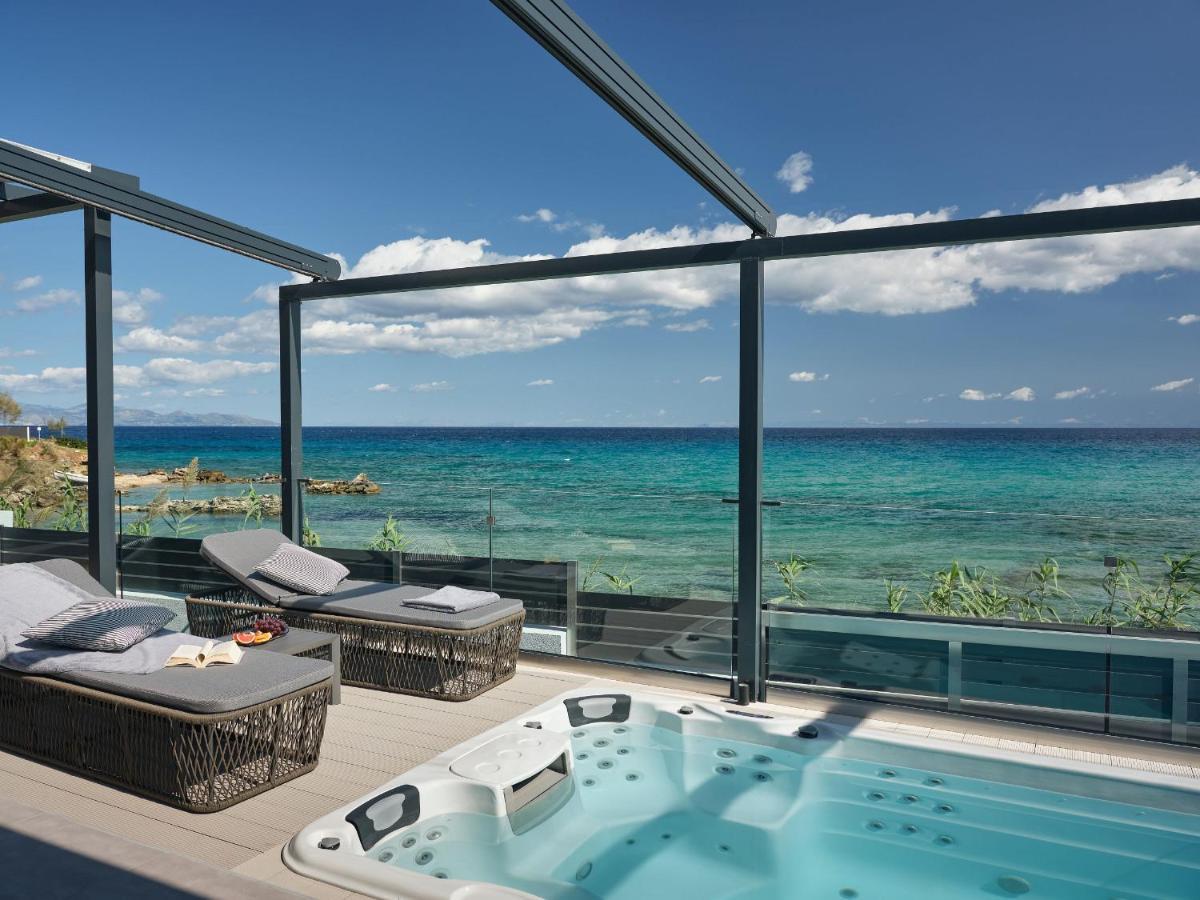 Blue View Villa - Coastal Elegance With Swim Spa, By Zantewize Alykanas  Exterior foto